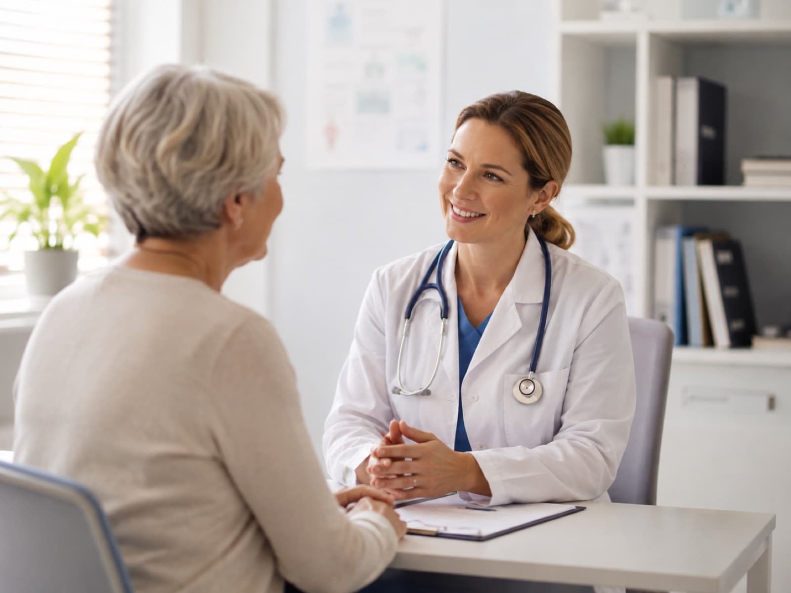 Ärztin im Gespräch mit einer Patientin