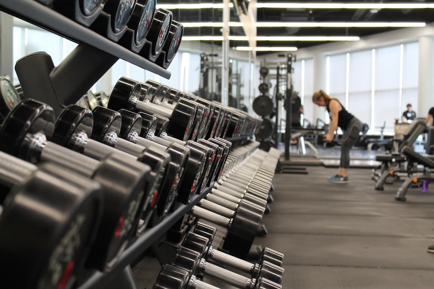 Trainingsfläche im Fitnessstudio